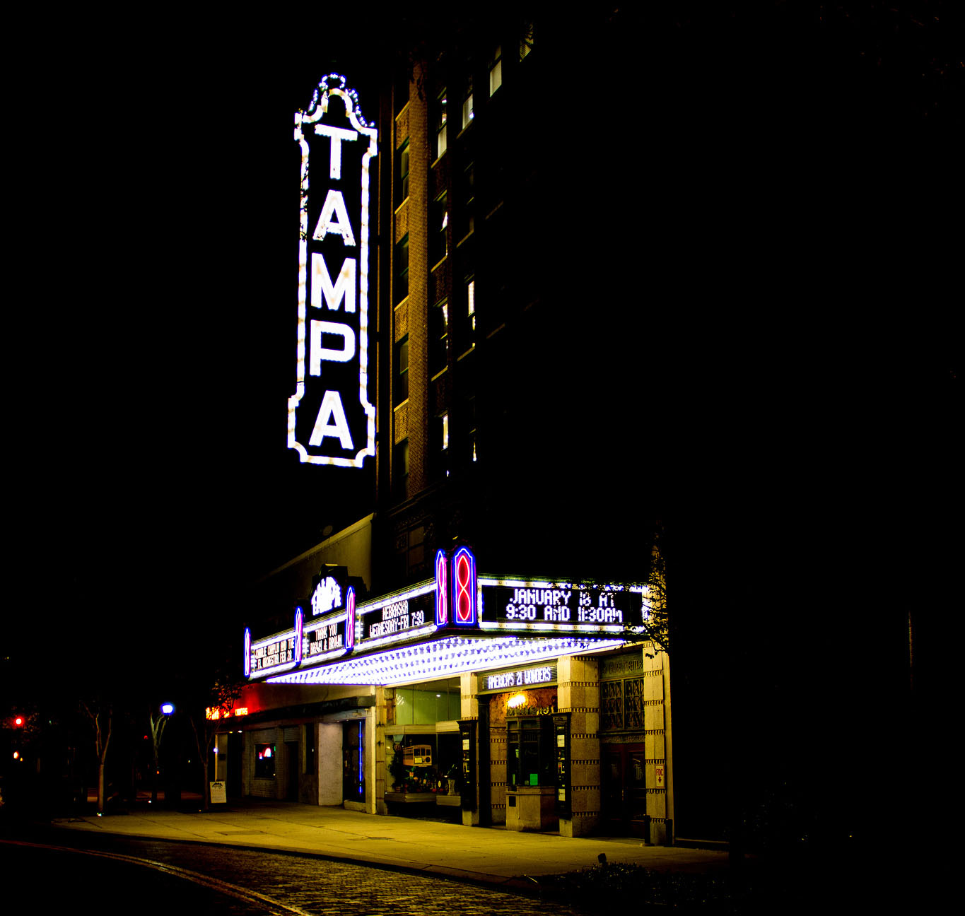 A photograph of the Tampa theater in beautiful downtown Tampa, Fl by Sam Hamberg.